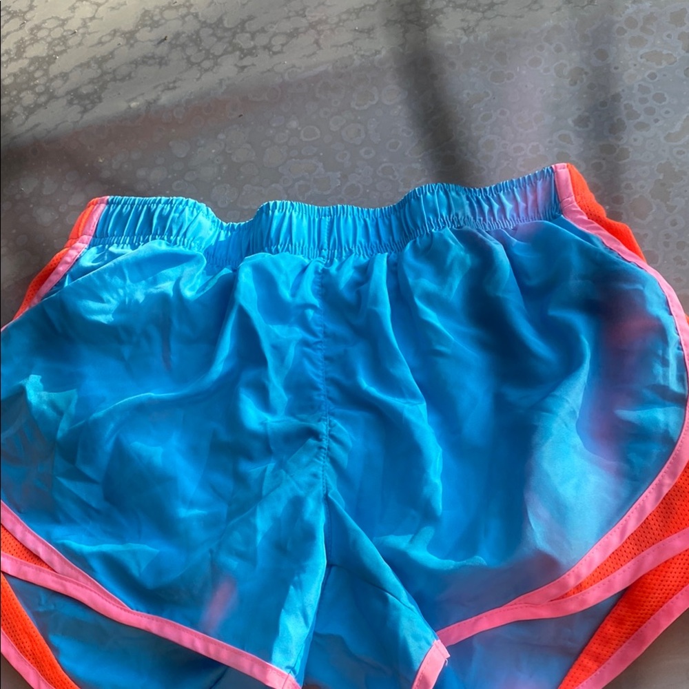 Vibrant Blue and Pink Women's Shorts